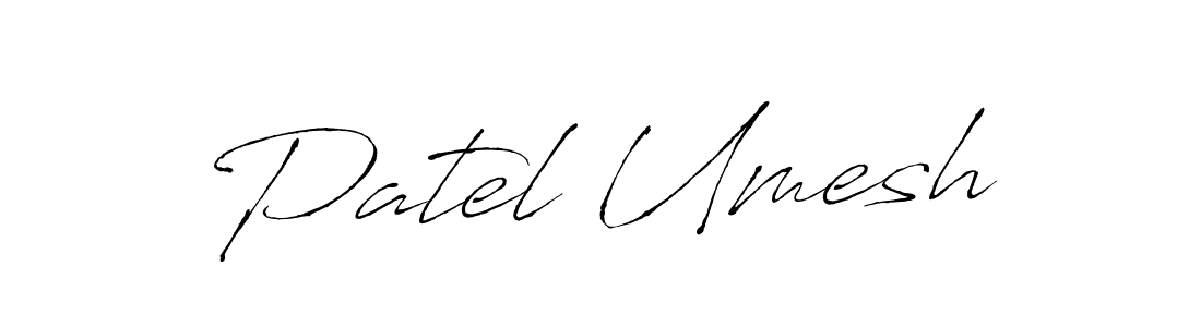 Design your own signature with our free online signature maker. With this signature software, you can create a handwritten (Antro_Vectra) signature for name Patel Umesh. Patel Umesh signature style 6 images and pictures png