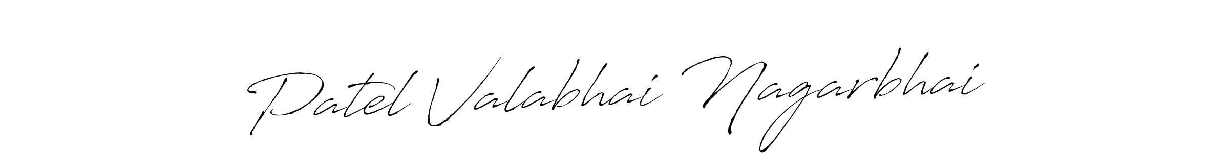 How to make Patel Valabhai Nagarbhai name signature. Use Antro_Vectra style for creating short signs online. This is the latest handwritten sign. Patel Valabhai Nagarbhai signature style 6 images and pictures png