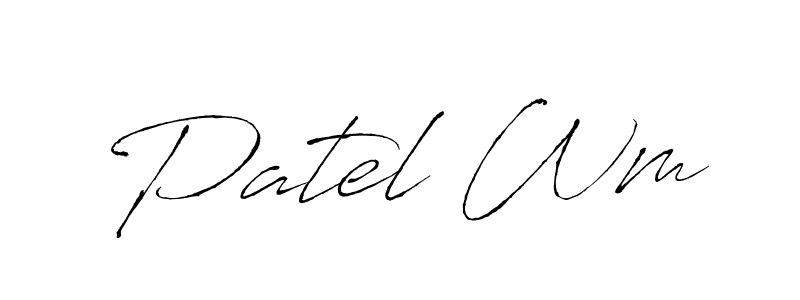 The best way (Antro_Vectra) to make a short signature is to pick only two or three words in your name. The name Patel Wm include a total of six letters. For converting this name. Patel Wm signature style 6 images and pictures png