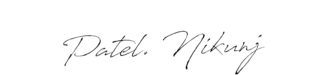 Design your own signature with our free online signature maker. With this signature software, you can create a handwritten (Antro_Vectra) signature for name Patel. Nikunj. Patel. Nikunj signature style 6 images and pictures png