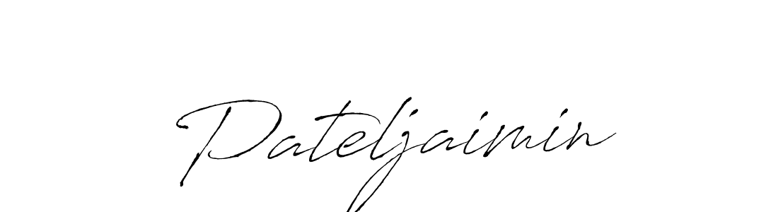 How to make Pateljaimin name signature. Use Antro_Vectra style for creating short signs online. This is the latest handwritten sign. Pateljaimin signature style 6 images and pictures png