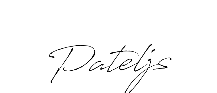 Use a signature maker to create a handwritten signature online. With this signature software, you can design (Antro_Vectra) your own signature for name Pateljs. Pateljs signature style 6 images and pictures png