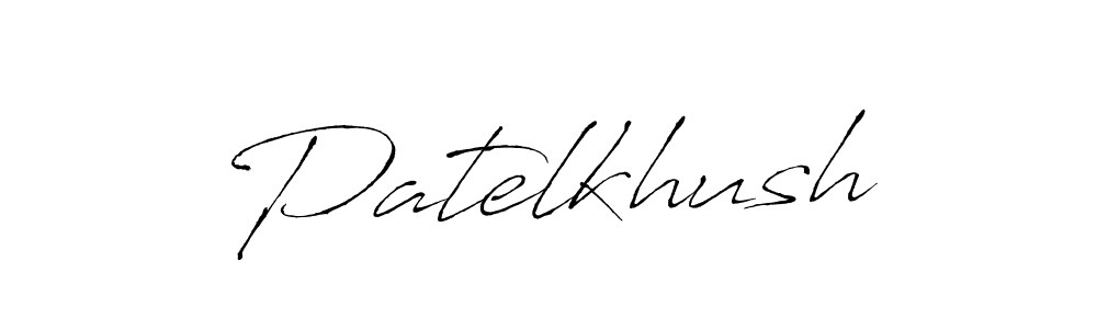 Make a beautiful signature design for name Patelkhush. With this signature (Antro_Vectra) style, you can create a handwritten signature for free. Patelkhush signature style 6 images and pictures png