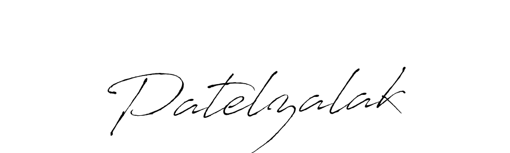 Create a beautiful signature design for name Patelzalak. With this signature (Antro_Vectra) fonts, you can make a handwritten signature for free. Patelzalak signature style 6 images and pictures png
