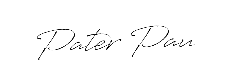 Design your own signature with our free online signature maker. With this signature software, you can create a handwritten (Antro_Vectra) signature for name Pater Pau. Pater Pau signature style 6 images and pictures png