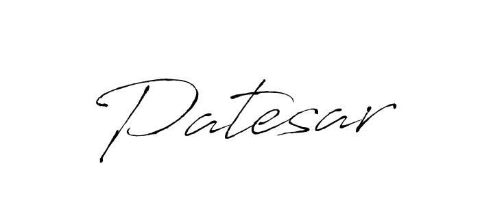 Use a signature maker to create a handwritten signature online. With this signature software, you can design (Antro_Vectra) your own signature for name Patesar. Patesar signature style 6 images and pictures png