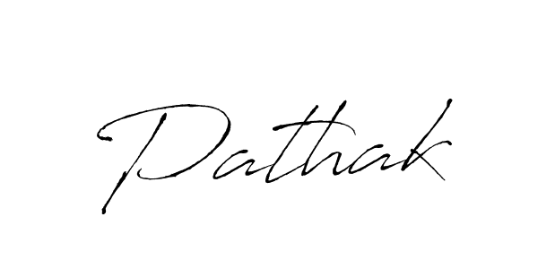 Make a beautiful signature design for name Pathak. With this signature (Antro_Vectra) style, you can create a handwritten signature for free. Pathak signature style 6 images and pictures png