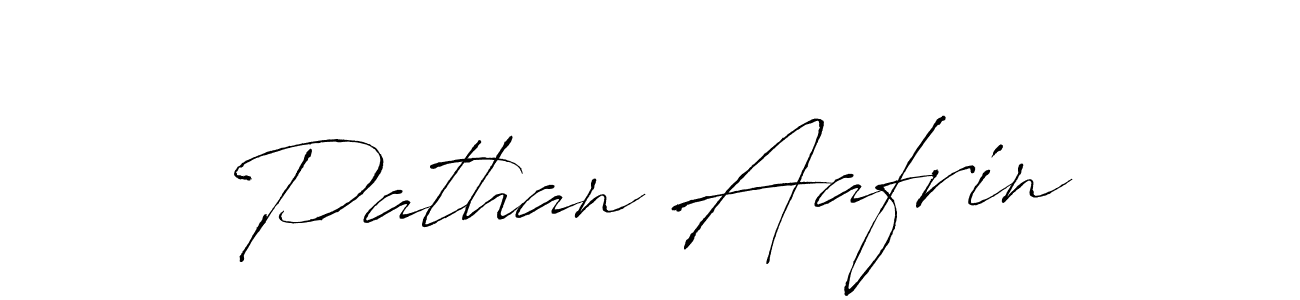 How to make Pathan Aafrin name signature. Use Antro_Vectra style for creating short signs online. This is the latest handwritten sign. Pathan Aafrin signature style 6 images and pictures png