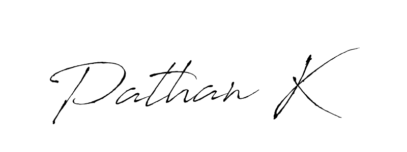 Make a beautiful signature design for name Pathan K. With this signature (Antro_Vectra) style, you can create a handwritten signature for free. Pathan K signature style 6 images and pictures png