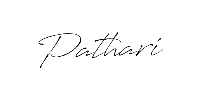 Design your own signature with our free online signature maker. With this signature software, you can create a handwritten (Antro_Vectra) signature for name Pathari. Pathari signature style 6 images and pictures png