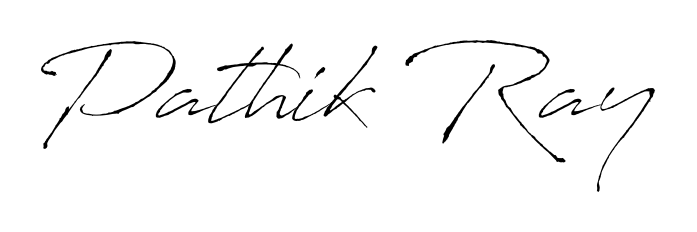 The Antro_Vectra lettering style adds unique flourish to name Pathik Ray. Stand out with a custom digital autograph made in seconds. Pathik Ray signature style 6 images and pictures png