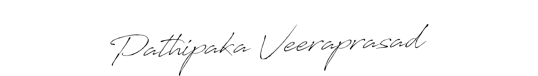 Pathipaka Veeraprasad stylish signature style. Best Handwritten Sign (Antro_Vectra) for my name. Handwritten Signature Collection Ideas for my name Pathipaka Veeraprasad. Pathipaka Veeraprasad signature style 6 images and pictures png