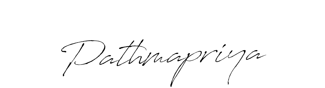 Create a beautiful signature design for name Pathmapriya. With this signature (Antro_Vectra) fonts, you can make a handwritten signature for free. Pathmapriya signature style 6 images and pictures png