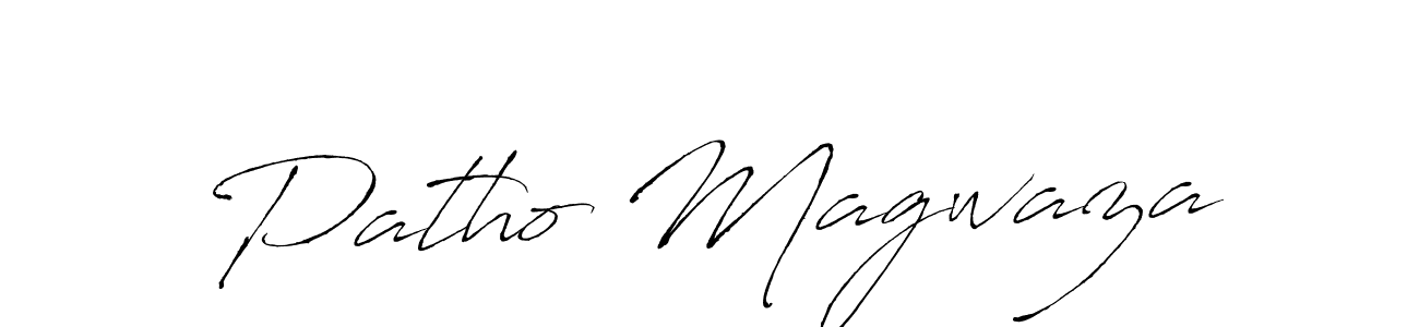 Patho Magwaza stylish signature style. Best Handwritten Sign (Antro_Vectra) for my name. Handwritten Signature Collection Ideas for my name Patho Magwaza. Patho Magwaza signature style 6 images and pictures png