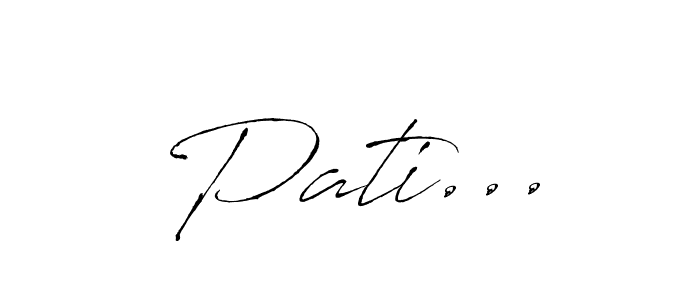 You can use this online signature creator to create a handwritten signature for the name Pati.... This is the best online autograph maker. Pati... signature style 6 images and pictures png