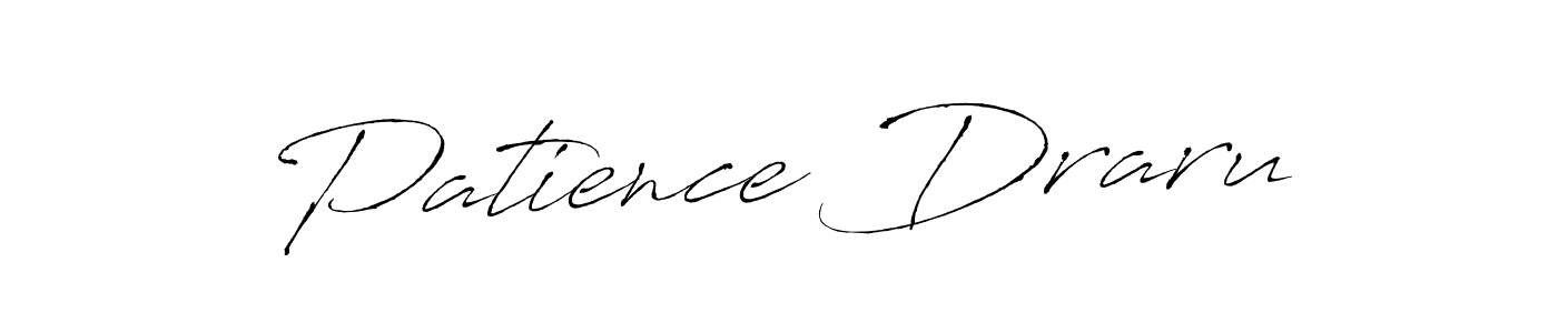 Use a signature maker to create a handwritten signature online. With this signature software, you can design (Antro_Vectra) your own signature for name Patience Draru. Patience Draru signature style 6 images and pictures png