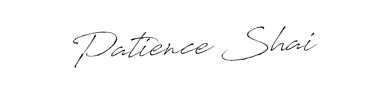 Make a beautiful signature design for name Patience Shai. With this signature (Antro_Vectra) style, you can create a handwritten signature for free. Patience Shai signature style 6 images and pictures png