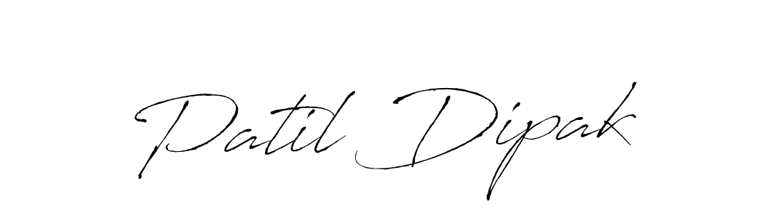 How to make Patil Dipak signature? Antro_Vectra is a professional autograph style. Create handwritten signature for Patil Dipak name. Patil Dipak signature style 6 images and pictures png