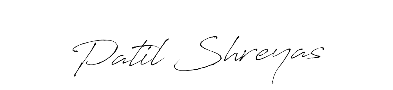 Design your own signature with our free online signature maker. With this signature software, you can create a handwritten (Antro_Vectra) signature for name Patil Shreyas. Patil Shreyas signature style 6 images and pictures png
