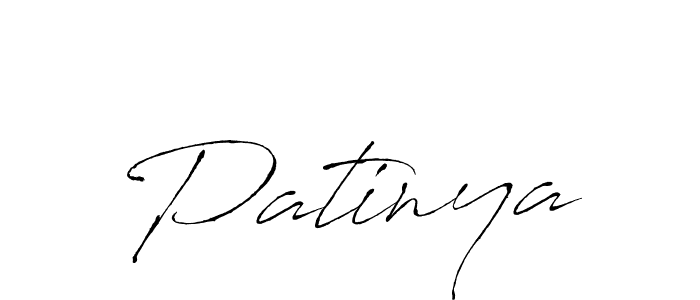 Design your own signature with our free online signature maker. With this signature software, you can create a handwritten (Antro_Vectra) signature for name Patinya. Patinya signature style 6 images and pictures png