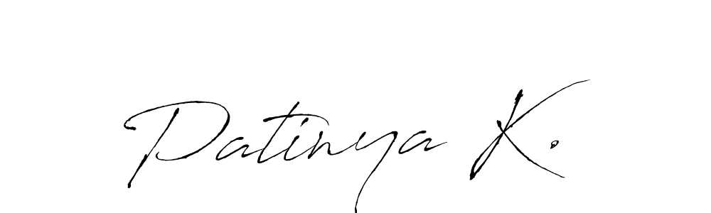 Here are the top 10 professional signature styles for the name Patinya K.. These are the best autograph styles you can use for your name. Patinya K. signature style 6 images and pictures png