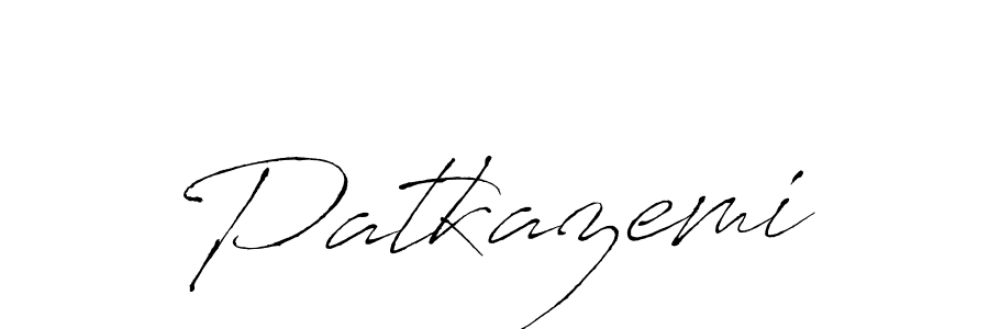 How to make Patkazemi name signature. Use Antro_Vectra style for creating short signs online. This is the latest handwritten sign. Patkazemi signature style 6 images and pictures png