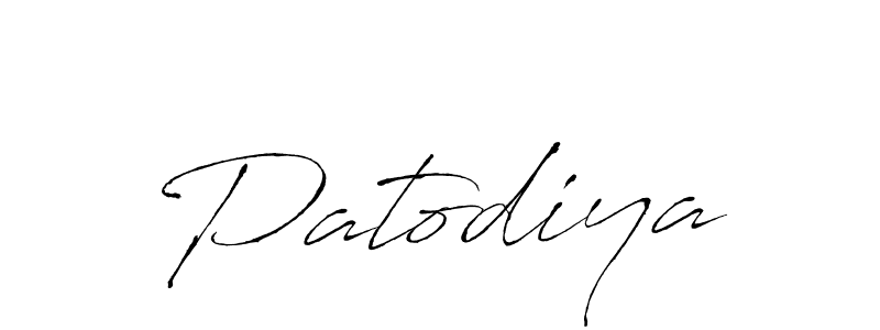 How to make Patodiya signature? Antro_Vectra is a professional autograph style. Create handwritten signature for Patodiya name. Patodiya signature style 6 images and pictures png