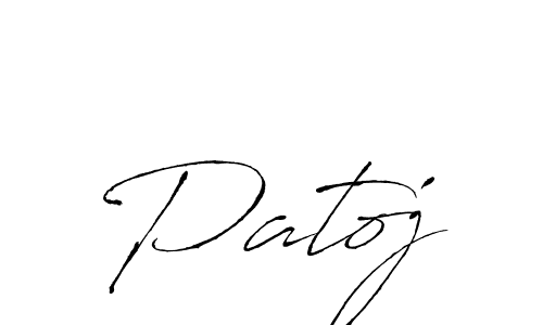 Create a beautiful signature design for name Patoj. With this signature (Antro_Vectra) fonts, you can make a handwritten signature for free. Patoj signature style 6 images and pictures png