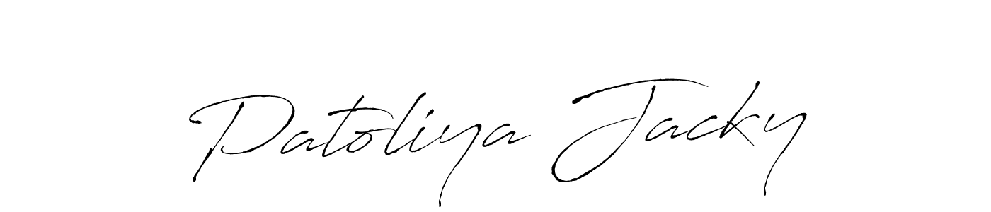 Antro_Vectra is a professional signature style that is perfect for those who want to add a touch of class to their signature. It is also a great choice for those who want to make their signature more unique. Get Patoliya Jacky name to fancy signature for free. Patoliya Jacky signature style 6 images and pictures png