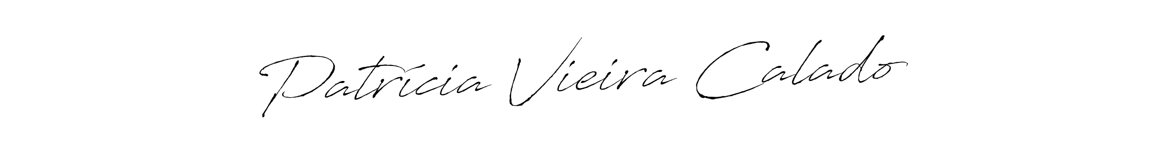How to make Patrícia Vieira Calado name signature. Use Antro_Vectra style for creating short signs online. This is the latest handwritten sign. Patrícia Vieira Calado signature style 6 images and pictures png