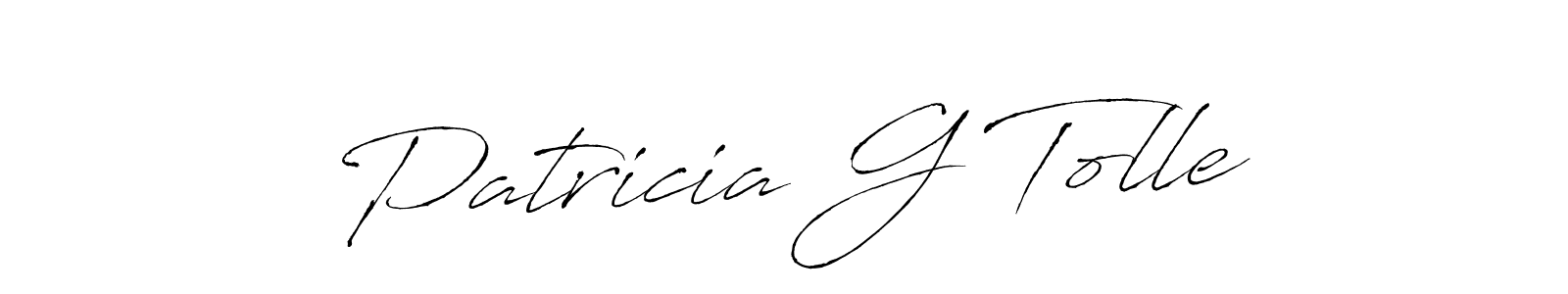 Make a beautiful signature design for name Patricia G Tolle. With this signature (Antro_Vectra) style, you can create a handwritten signature for free. Patricia G Tolle signature style 6 images and pictures png