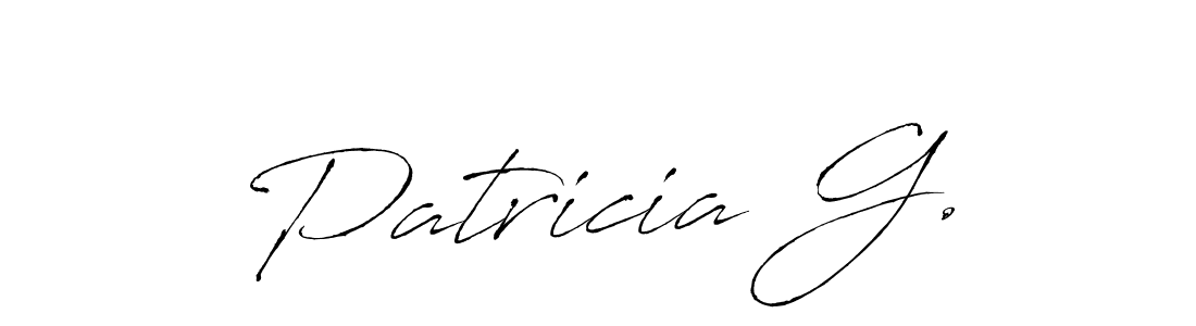 Create a beautiful signature design for name Patricia G.. With this signature (Antro_Vectra) fonts, you can make a handwritten signature for free. Patricia G. signature style 6 images and pictures png