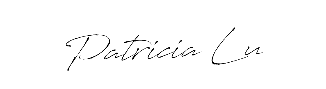 Design your own signature with our free online signature maker. With this signature software, you can create a handwritten (Antro_Vectra) signature for name Patricia Lu. Patricia Lu signature style 6 images and pictures png
