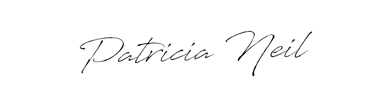 How to make Patricia Neil name signature. Use Antro_Vectra style for creating short signs online. This is the latest handwritten sign. Patricia Neil signature style 6 images and pictures png