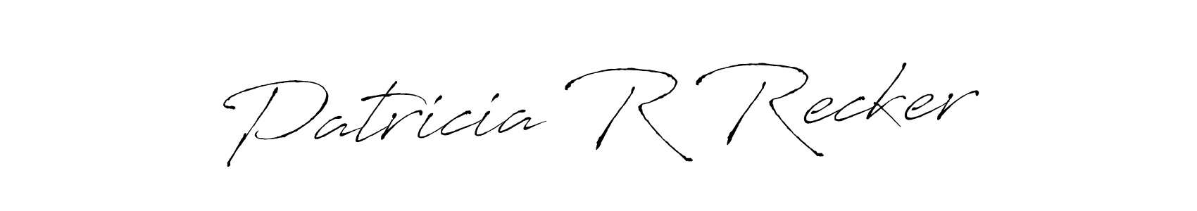 You should practise on your own different ways (Antro_Vectra) to write your name (Patricia R Recker) in signature. don't let someone else do it for you. Patricia R Recker signature style 6 images and pictures png