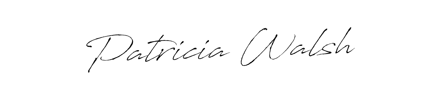 You should practise on your own different ways (Antro_Vectra) to write your name (Patricia Walsh) in signature. don't let someone else do it for you. Patricia Walsh signature style 6 images and pictures png