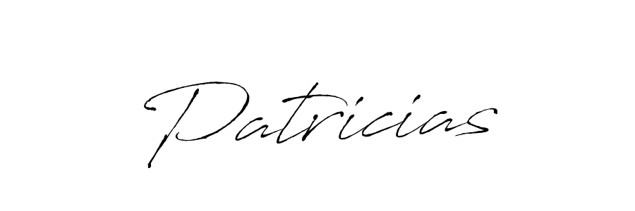 Design your own signature with our free online signature maker. With this signature software, you can create a handwritten (Antro_Vectra) signature for name Patricias. Patricias signature style 6 images and pictures png