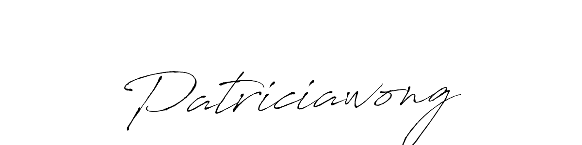 Make a beautiful signature design for name Patriciawong. With this signature (Antro_Vectra) style, you can create a handwritten signature for free. Patriciawong signature style 6 images and pictures png