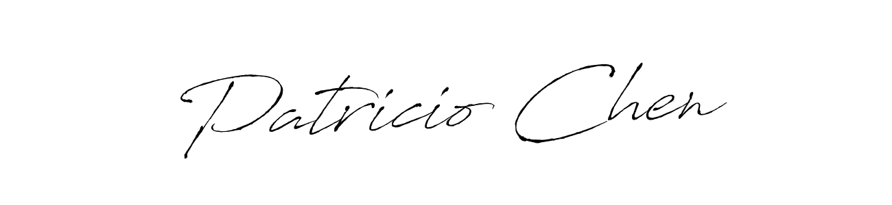 It looks lik you need a new signature style for name Patricio Chen. Design unique handwritten (Antro_Vectra) signature with our free signature maker in just a few clicks. Patricio Chen signature style 6 images and pictures png