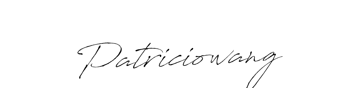 Design your own signature with our free online signature maker. With this signature software, you can create a handwritten (Antro_Vectra) signature for name Patriciowang. Patriciowang signature style 6 images and pictures png