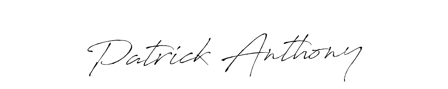 Make a beautiful signature design for name Patrick Anthony. Use this online signature maker to create a handwritten signature for free. Patrick Anthony signature style 6 images and pictures png