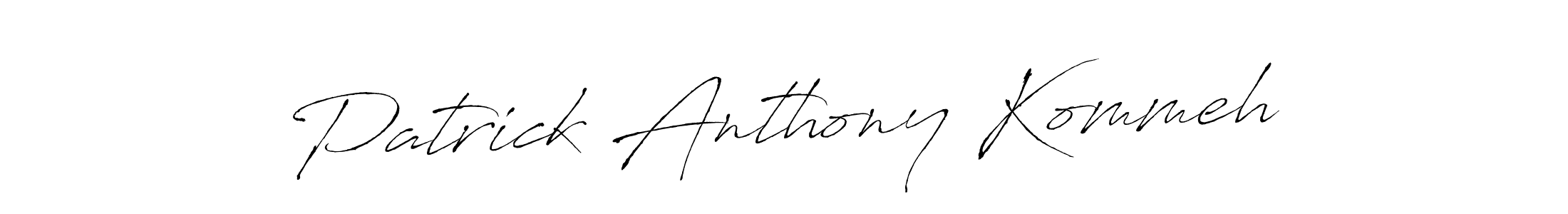 Similarly Antro_Vectra is the best handwritten signature design. Signature creator online .You can use it as an online autograph creator for name Patrick Anthony Kommeh. Patrick Anthony Kommeh signature style 6 images and pictures png