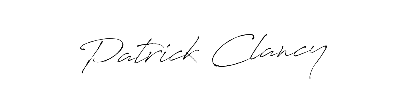 Make a beautiful signature design for name Patrick Clancy. With this signature (Antro_Vectra) style, you can create a handwritten signature for free. Patrick Clancy signature style 6 images and pictures png