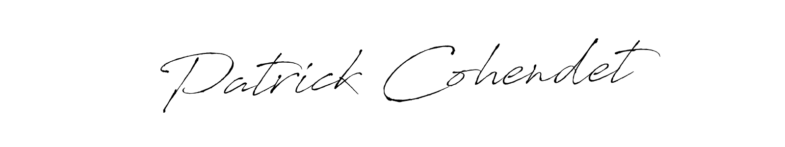 Design your own signature with our free online signature maker. With this signature software, you can create a handwritten (Antro_Vectra) signature for name Patrick Cohendet. Patrick Cohendet signature style 6 images and pictures png
