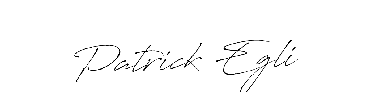 Make a beautiful signature design for name Patrick Egli. With this signature (Antro_Vectra) style, you can create a handwritten signature for free. Patrick Egli signature style 6 images and pictures png