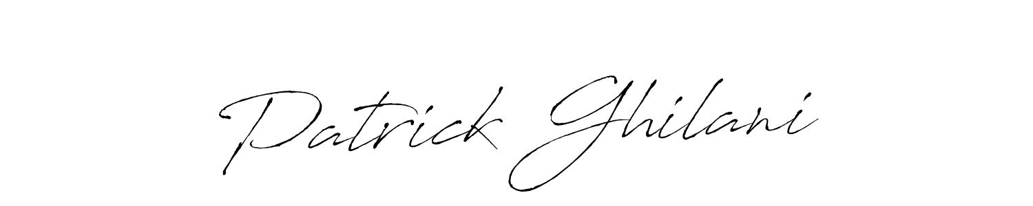 How to make Patrick Ghilani signature? Antro_Vectra is a professional autograph style. Create handwritten signature for Patrick Ghilani name. Patrick Ghilani signature style 6 images and pictures png