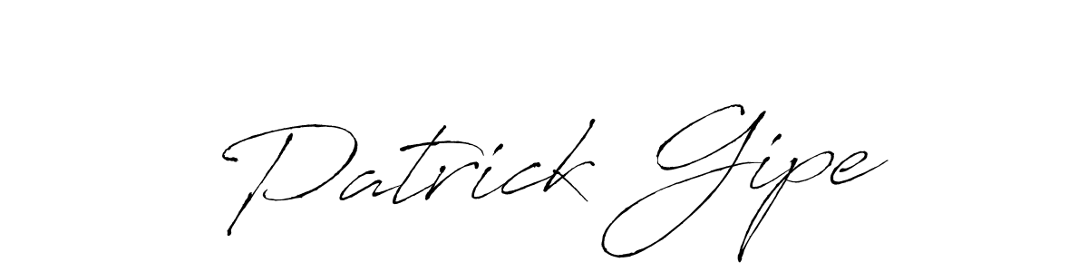 Make a beautiful signature design for name Patrick Gipe. With this signature (Antro_Vectra) style, you can create a handwritten signature for free. Patrick Gipe signature style 6 images and pictures png