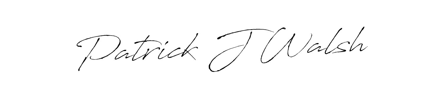 Use a signature maker to create a handwritten signature online. With this signature software, you can design (Antro_Vectra) your own signature for name Patrick J Walsh. Patrick J Walsh signature style 6 images and pictures png