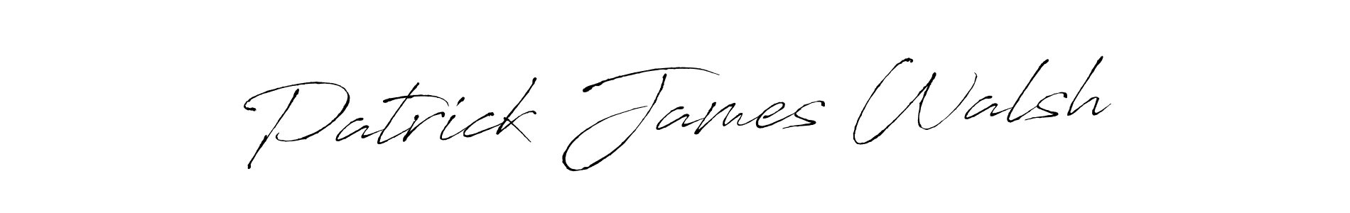 Design your own signature with our free online signature maker. With this signature software, you can create a handwritten (Antro_Vectra) signature for name Patrick James Walsh. Patrick James Walsh signature style 6 images and pictures png