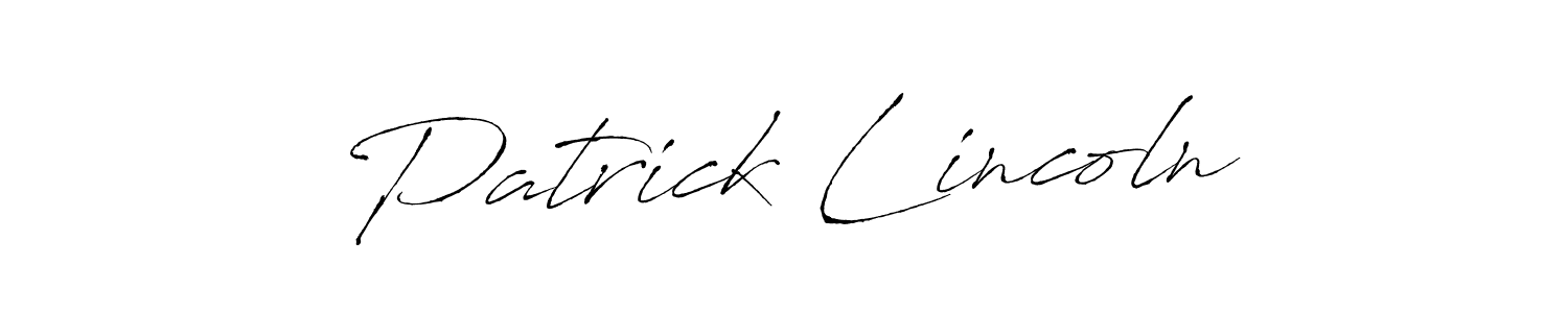 Patrick Lincoln stylish signature style. Best Handwritten Sign (Antro_Vectra) for my name. Handwritten Signature Collection Ideas for my name Patrick Lincoln. Patrick Lincoln signature style 6 images and pictures png